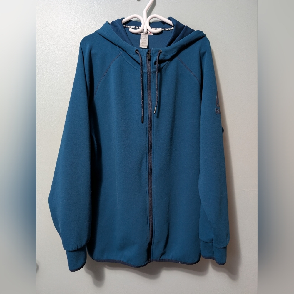 Reebok Teal Blue Athletic Jacket  2XL